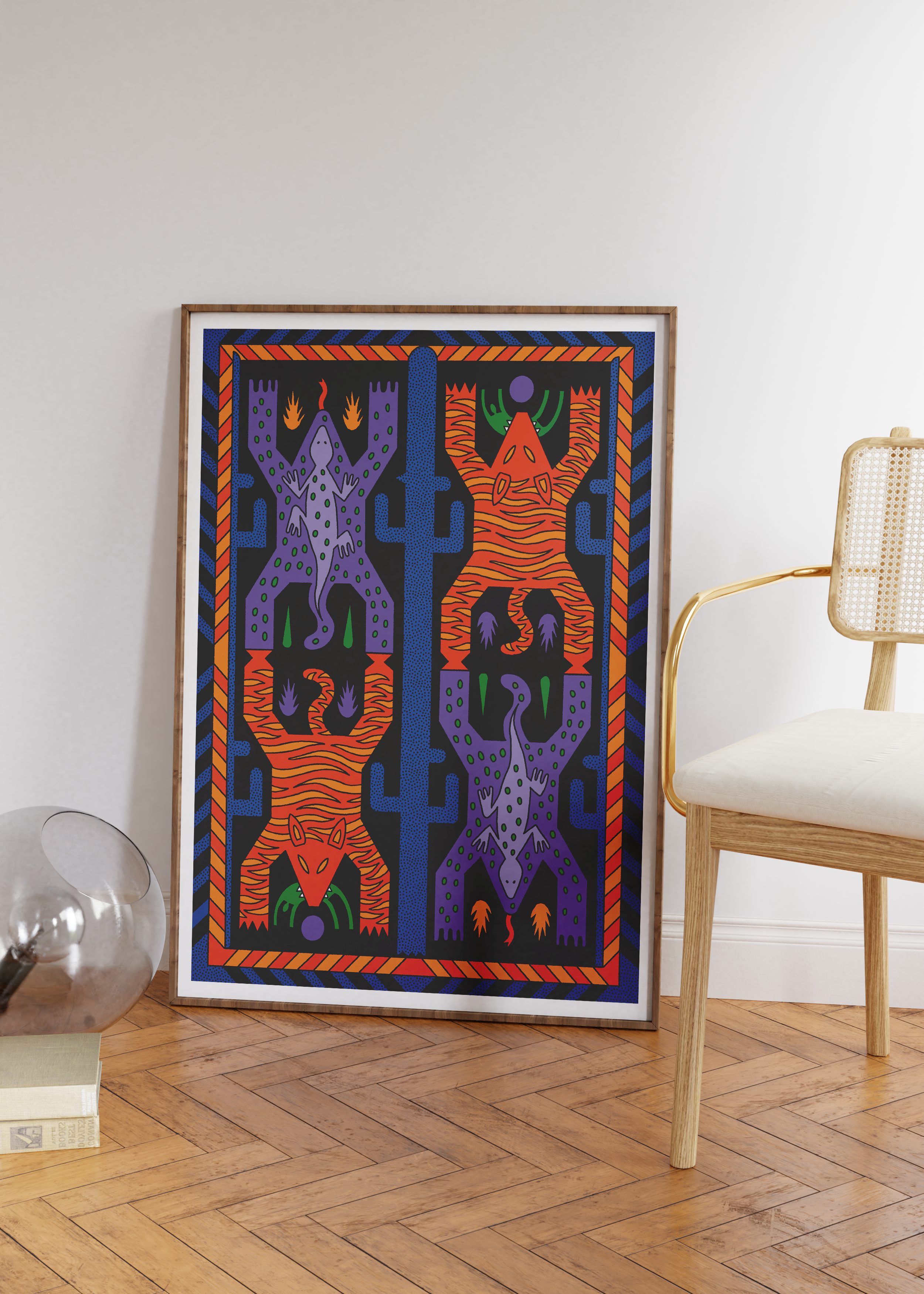 Tiger or Lizzard Art-print