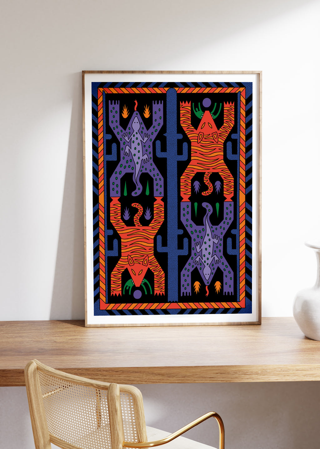 Tiger or Lizzard Art-print